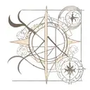 sagittarius with leviathan cross tattoo design idea