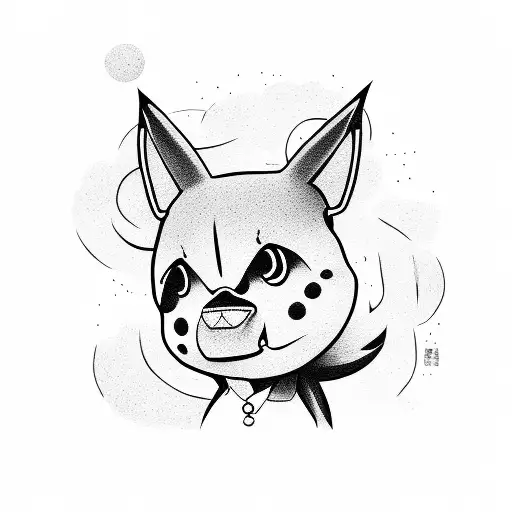 hoja del animal crossing tattoo design idea