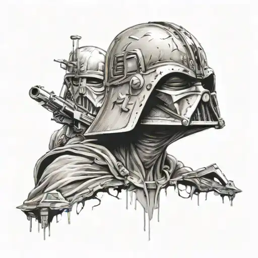 between raider Star Wars tattoo design idea