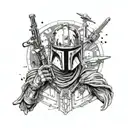 between raider Star Wars tattoo design idea
