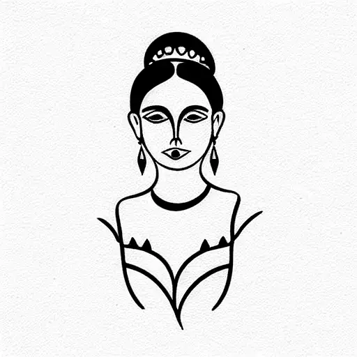 Elegant simplicity for Princess Sophia tattoo design idea