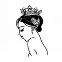 Tiara Princess tattoo design idea