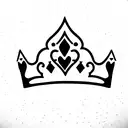 Tiara Princess tattoo design idea