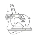 kawaii microscope tattoo design idea