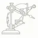 microscope surrounded by dna tattoo design idea