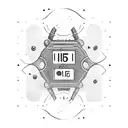 the numbers '5:46' tattoo design idea