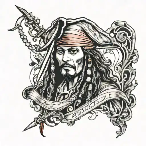 jack Sparrow tattoo design idea