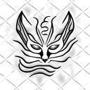 ghost cat in hell tattoo design idea