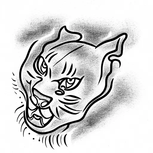 Panther tattoo design idea