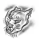 Panther tattoo design idea