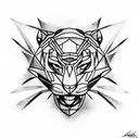 Panther tattoo design idea