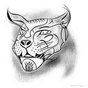 Panther tattoo design idea