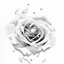 Rose Beach Sweet tattoo design idea
