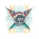 stack of books tattoo design idea