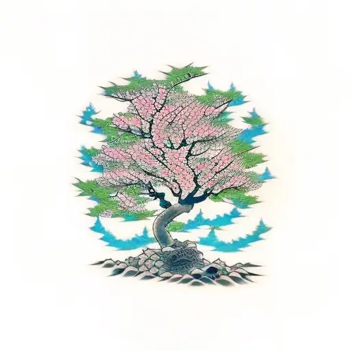 dogwood tree tattoo design idea