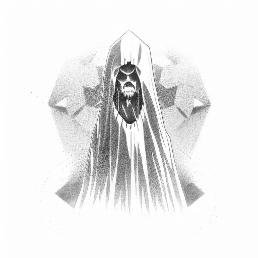 Attack on titan survey corps posture in minimalistic tattoo design idea