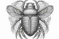 scarab beetle  tattoo design idea
