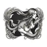 virgo women pisces fish  tattoo design idea