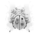 gamer control , head phones , thunder lightning, smoke  tattoo design idea