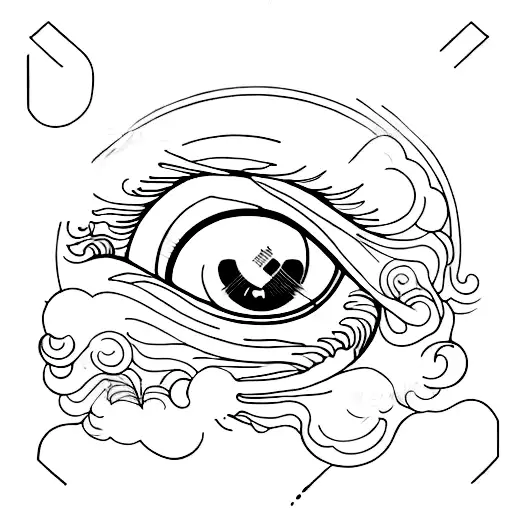 Eye tattoo design idea