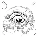 Eye tattoo design idea