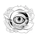 Eye tattoo design idea