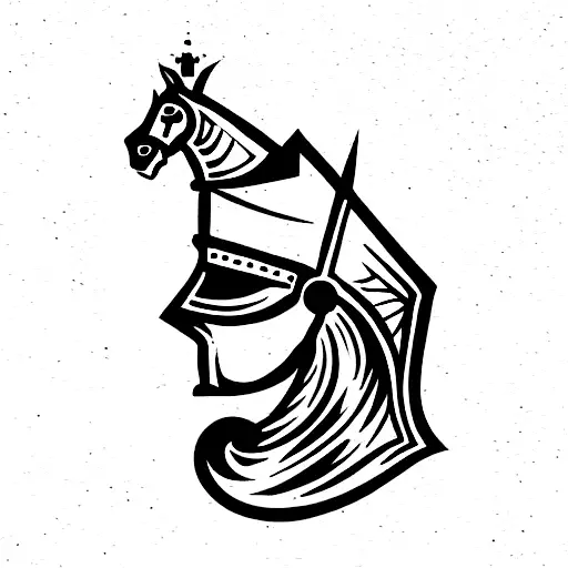knight Chess tattoo design idea