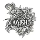 Aayush name tattoo tattoo design idea