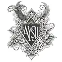 Aayush name tattoo tattoo design idea