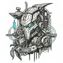 Cyberpunk Edgerunners tattoo design idea