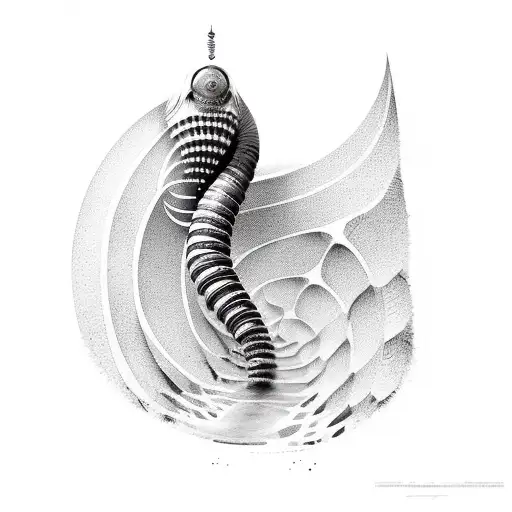 dune worm frank herbert tattoo design idea