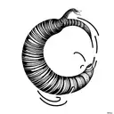 dune worm frank herbert tattoo design idea