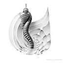 dune worm frank herbert tattoo design idea