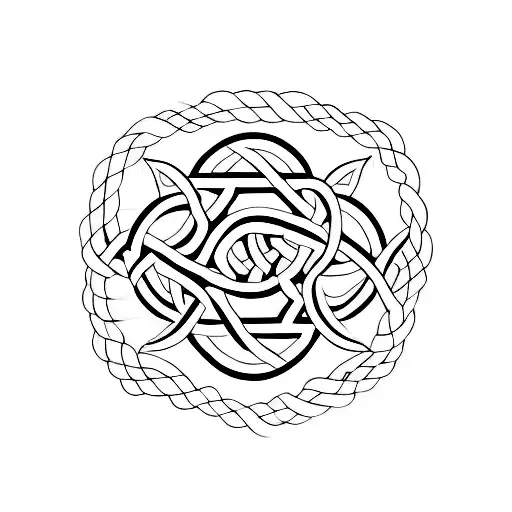 A minimalist tattoo of the digits 8 and 4 intertwined with the number 29 tattoo design idea