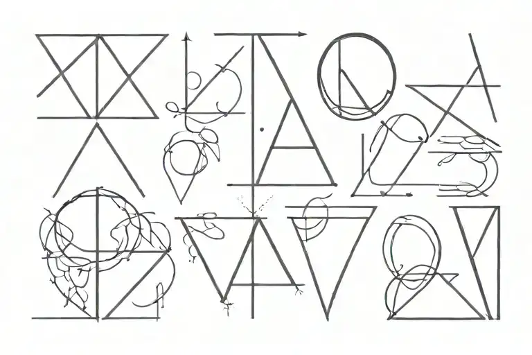 D, L, A, R, V, W, M, R, tattoo design idea