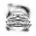 old car tattoo design idea