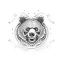 Grateful Dead dancing bear tattoo design idea