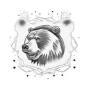 Grateful Dead dancing bear tattoo design idea