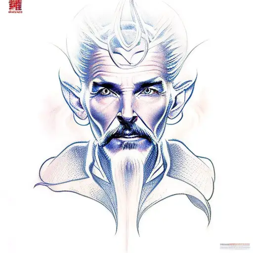 Dr strange colorfull design tattoo design idea