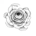 two small ranunculus flower tattoo design idea