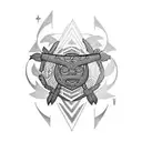 Incorporate traditional Chamorro symbols into a tribal tattoo design tattoo design idea