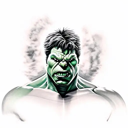 Incredible Hulk full body tattoo design idea