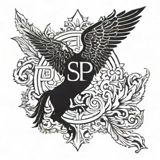 roman spqr roman symbol tattoo design idea