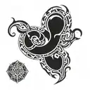 fire snake tattoo design idea