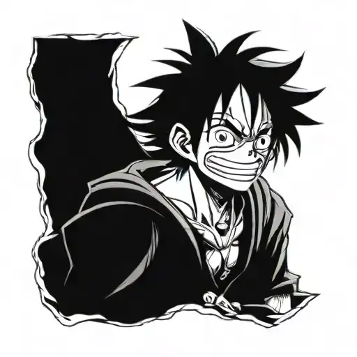 luffy and ace tattoo design idea