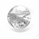 hands inside mirror escaping tattoo design idea