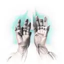 mirror hands escape trying  tattoo design idea