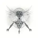 mirror hands escape trying  tattoo design idea