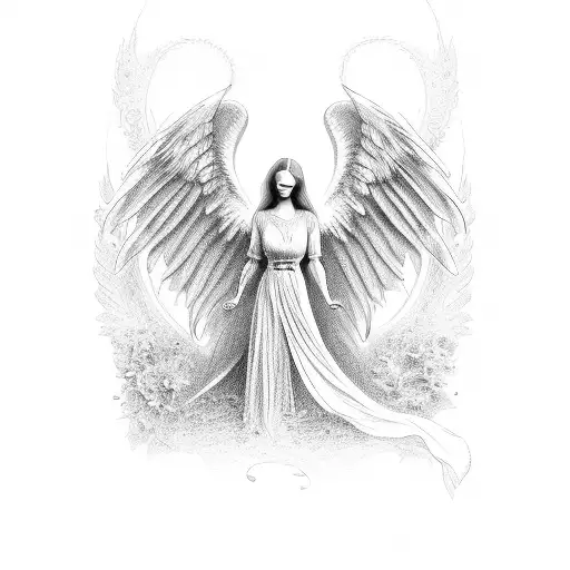 angel at renaissance  tattoo design idea