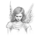 angel at renaissance  tattoo design idea